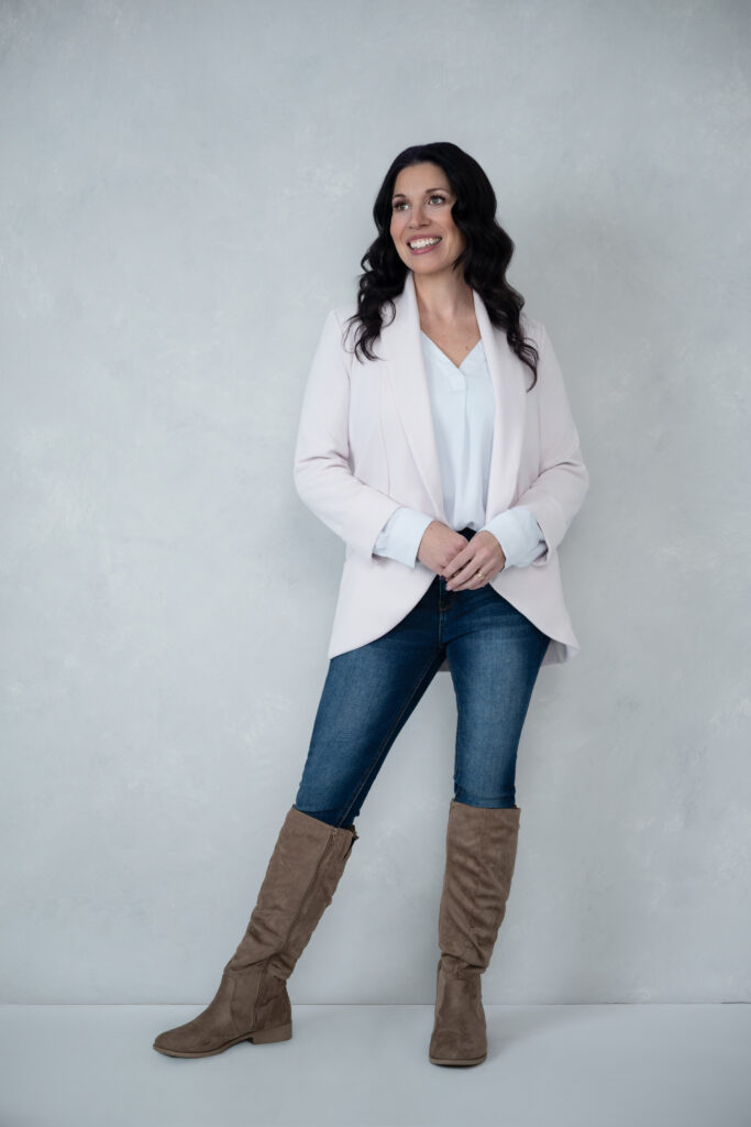 Katrina Standing in front of a room